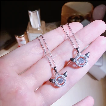 2018 Temperament S925 Silver Angel Wing Necklace Devil Micro-encrusted Zircon Beating Clavicle Chain Summer Women's Jewelry Acce
2018 Temperament S925 Silver Angel Wing Necklace Devil Micro-encrusted Zircon Beating Clavicle Chain Summer Women's Jewelry Acce