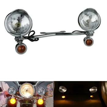 Chrome Motorcycle Driving Passing Turn Signals Angel Eye LED Spot Light Bar for Yamaha Suzuki Cruiser/Kawasaki VN Vulcan 1500
Chrome Motorcycle Driving Passing Turn Signals Angel Eye LED Spot Light Bar for Yamaha Suzuki Cruiser/Kawasaki VN Vulcan 1500