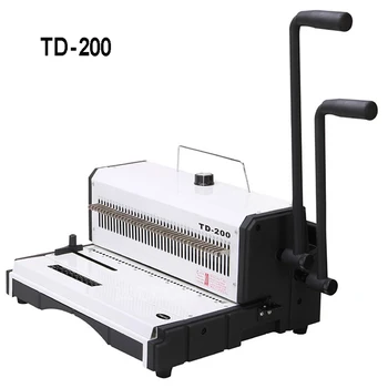 TD-200 2 Handle Manual Spiral Wire Binding Machine Square 4*4mm 40pcs Punching Hole Photo Album A4 Paper Binder Puncher Machine
TD-200 2 Handle Manual Spiral Wire Binding Machine Square 4*4mm 40pcs Punching Hole Photo Album A4 Paper Binder Puncher Machine