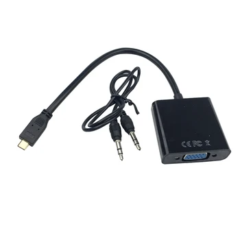 SHCHV Micro HDMI to VGA Adapter + 3.5mm Audio Cable Converter for HD HDTV PC Laptop for Raspberry Pi 4 Model B
SHCHV Micro HDMI to VGA Adapter + 3.5mm Audio Cable Converter for HD HDTV PC Laptop for Raspberry Pi 4 Model B