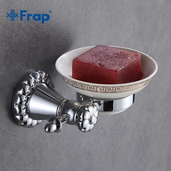 FRAP Silver Soap Dishes Wall-mounted Soap Dish Soap Holder Box Copper Soap Basket Dish With Holder Ceramic Carved Tray Y18039 
FRAP Silver Soap Dishes Wall-mounted Soap Dish Soap Holder Box Copper Soap Basket Dish With Holder Ceramic Carved Tray Y18039