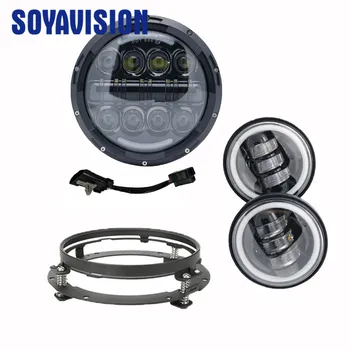 New 7 Inch Led Headlight Angel Eyes Hi Lo Beam 4.5 Inch Fog Light 7" Mounting Ring for Harley Glide Motorcycle Headlight 7Inch
New 7 Inch Led Headlight Angel Eyes Hi Lo Beam 4.5 Inch Fog Light 7" Mounting Ring for Harley Glide Motorcycle Headlight 7Inch