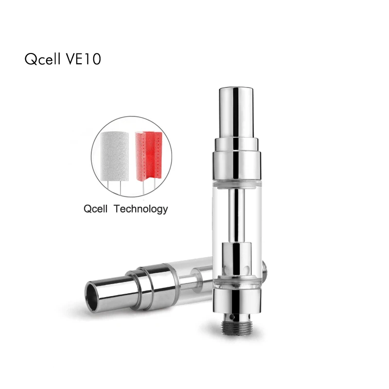 Electronic Cigarette Clearomizers QCell-VE10 CBD Cartridge 510 Thread 1.0ml/0.5ml Quartz Ceramic Cell Coil Vape Pen Vaporizers
Electronic Cigarette Clearomizers QCell-VE10 CBD Cartridge 510 Thread 1.0ml/0.5ml Quartz Ceramic Cell Coil Vape Pen Vaporizers