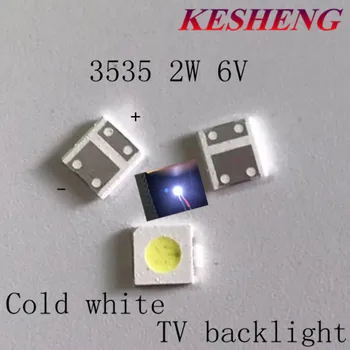 500pcs 2W 6V 3535 TV Backlight LED SMD Diode Cool White LCD TV Backlight TV Backlight Diode Light Repair Application 1W 3V
500pcs 2W 6V 3535 TV Backlight LED SMD Diode Cool White LCD TV Backlight TV Backlight Diode Light Repair Application 1W 3V