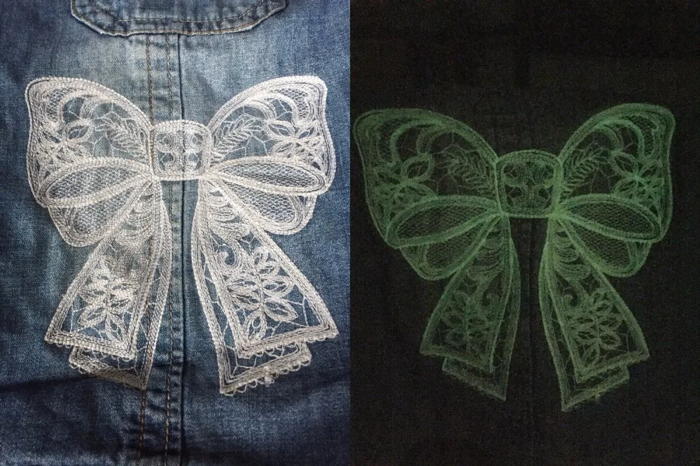 Description Picture 5 of itemSimthread Glow In the Dark Machine Sewing Embroidery Thread 1000Y Each Spool, 6 Popular Colors Optional