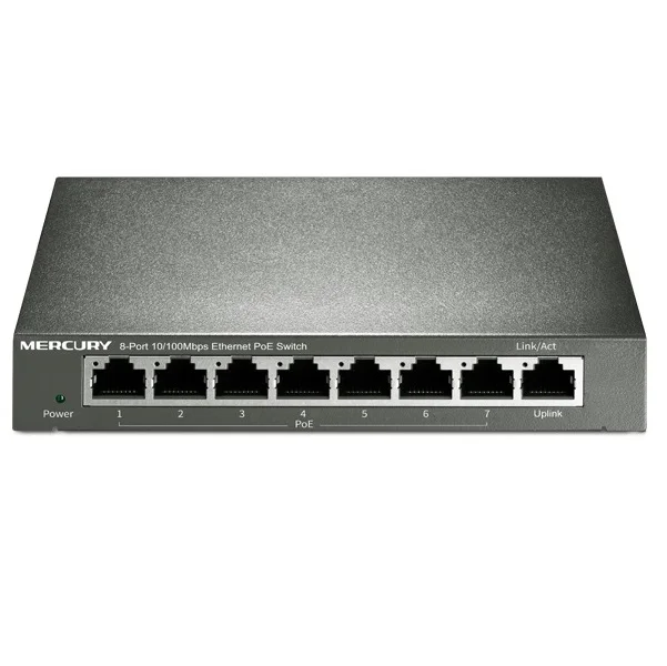 

8 ports 7 PoE 65Watt Network Switch IEEE802.3af/at PoE suit for all kind of poe camera or AP, Network Switches, Plug&Play, S108P