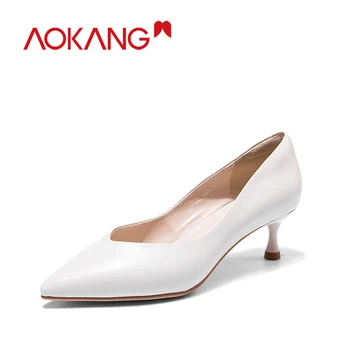 AOKANG shoes women genuine leather fashion women's high heel pumps Shoes genuine leather ol fashion ladies shoes
AOKANG shoes women genuine leather fashion women's high heel pumps Shoes genuine leather ol fashion ladies shoes