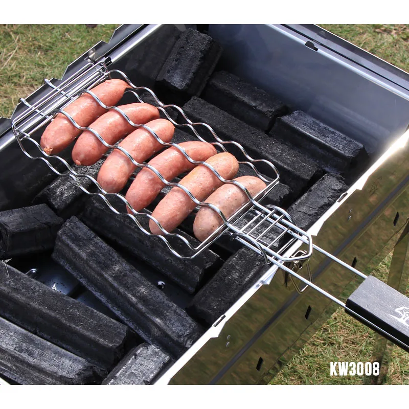 Hot Dog Rack Metal Mesh Baskets BBQ Barbecue Sausage Grilling Basket Grill Rack BBQ Accessories Christmas Party BBQ Tool 21.8''
Hot Dog Rack Metal Mesh Baskets BBQ Barbecue Sausage Grilling Basket Grill Rack BBQ Accessories Christmas Party BBQ Tool 21.8''