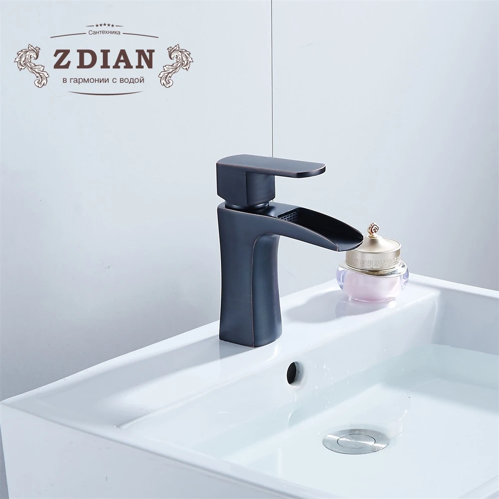 Black Basin Faucets Waterfall Faucet Bathroom Faucet Single handle Basin Mixer Tap Bath black Faucet Brass Sink Water Crane
Black Basin Faucets Waterfall Faucet Bathroom Faucet Single handle Basin Mixer Tap Bath black Faucet Brass Sink Water Crane