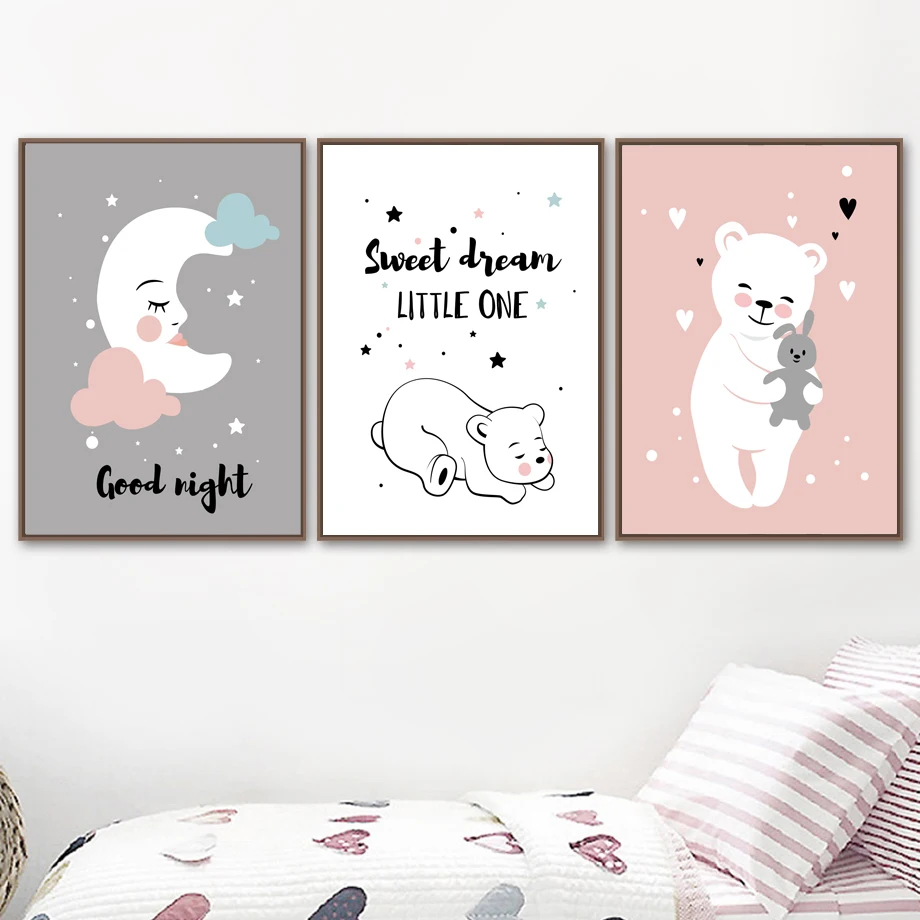 Abstract Cartoon Bear Rabbit Moon Quotes Wall Art Canvas Painting Nordic Posters And Prints Wall Pictures Baby Kids Room Decor
Abstract Cartoon Bear Rabbit Moon Quotes Wall Art Canvas Painting Nordic Posters And Prints Wall Pictures Baby Kids Room Decor
