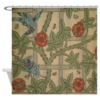 William Morris Trellis Design Decorative Fabric Shower Curtain With 12 Hooks Bathroom Decor Wholesale Dropshipping
William Morris Trellis Design Decorative Fabric Shower Curtain With 12 Hooks Bathroom Decor Wholesale Dropshipping