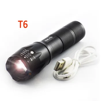 Rechargeable Torch flash light Built-in XM-L2 T6 Powerful flashlight Torch Light lamp for Hiking Camping Fishing
Rechargeable Torch flash light Built-in XM-L2 T6 Powerful flashlight Torch Light lamp for Hiking Camping Fishing