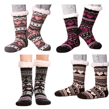 1 pair Winter Women Thick Plush Soft Warm Knitted Socks Girls Cozy Fleece-lined Snow Pattern Xmas Gift Floor Socks High Quality
1 pair Winter Women Thick Plush Soft Warm Knitted Socks Girls Cozy Fleece-lined Snow Pattern Xmas Gift Floor Socks High Quality