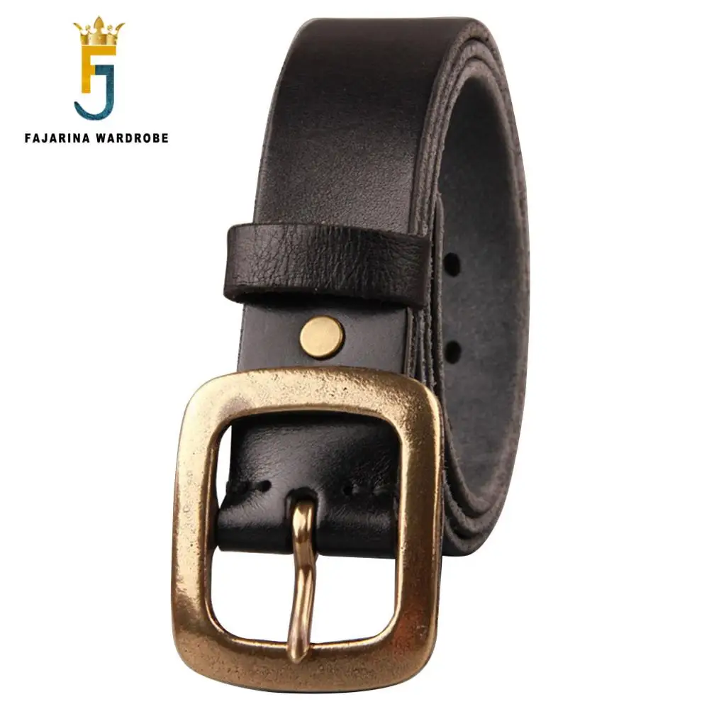 FAJARINA Men's Top Quality Fashion 100% Genuine Leather Retro Brass Clasp Buckle Belts for Men 3.8cm Wide for Jeans N17FJ451
FAJARINA Men's Top Quality Fashion 100% Genuine Leather Retro Brass Clasp Buckle Belts for Men 3.8cm Wide for Jeans N17FJ451