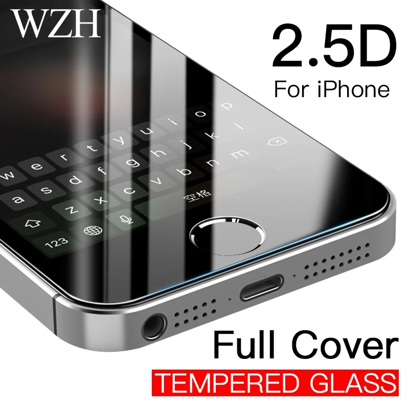 Защитное стекло 9H закаленное для iPhone 7 7Plus 4 4S 5 5S 5C 5SE 8 x 6 6S Plus XR Xs Max | Мобильные