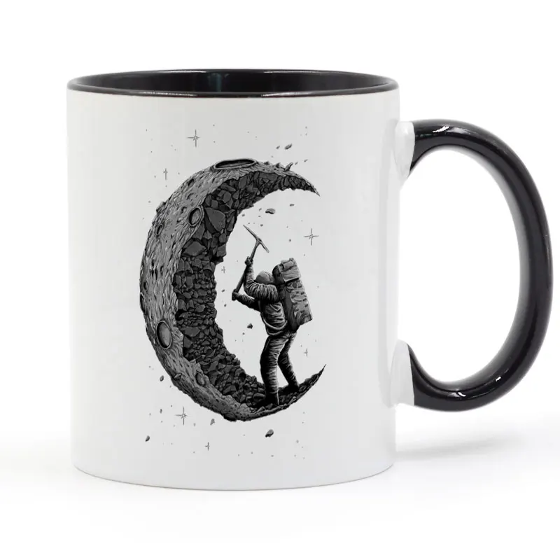 Digging the moon Design Mug Coffee Milk Ceramic Cup Creative DIY Gifts 11oz
Digging the moon Design Mug Coffee Milk Ceramic Cup Creative DIY Gifts 11oz