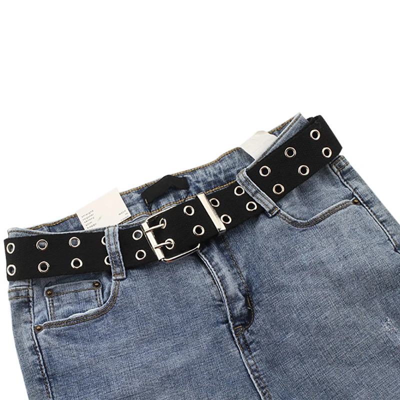 2019 Fashion Hollow Out Korean Style Hole Decoration Belt Women Canvas Belts Designer Unisex Casual Solid Color Belts 130cm
2019 Fashion Hollow Out Korean Style Hole Decoration Belt Women Canvas Belts Designer Unisex Casual Solid Color Belts 130cm