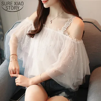Womens Clothing White Blouse 2019 New Fashion Chiffon Blouse Sexy Women Shirts Short Sleeve Blouses Lace Women Tops 1988 50
Womens Clothing White Blouse 2019 New Fashion Chiffon Blouse Sexy Women Shirts Short Sleeve Blouses Lace Women Tops 1988 50