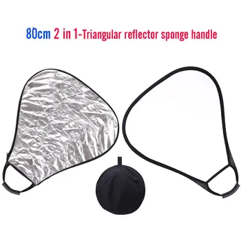 32'' 80CM 2in1 triangle photo Studio reflector Collapsible Photographic Lighting Reflector+ handle bar Carrying Bag CD15
32'' 80CM 2in1 triangle photo Studio reflector Collapsible Photographic Lighting Reflector+ handle bar Carrying Bag CD15