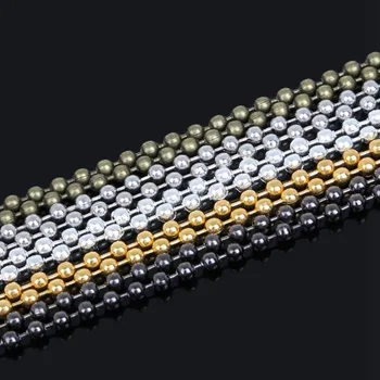 1 Strand 5 Meters Iron Metal Ball Chain Gold/Silver/Black Color Round Ball Beads for DIY Pendant Necklace Jewelry Accessories
1 Strand 5 Meters Iron Metal Ball Chain Gold/Silver/Black Color Round Ball Beads for DIY Pendant Necklace Jewelry Accessories