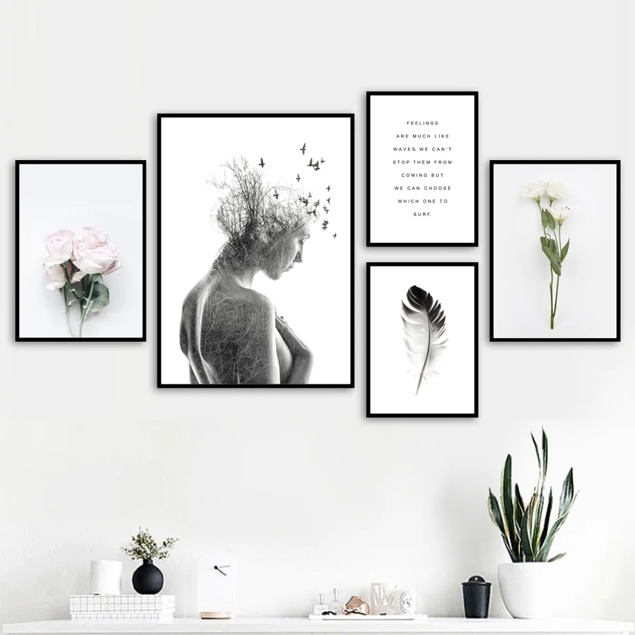 Girl bird Flower Feather Landscape Quotes Wall Art Canvas Painting Nordic Posters And Prints Wall Pictures For Living Room Decor
Girl bird Flower Feather Landscape Quotes Wall Art Canvas Painting Nordic Posters And Prints Wall Pictures For Living Room Decor