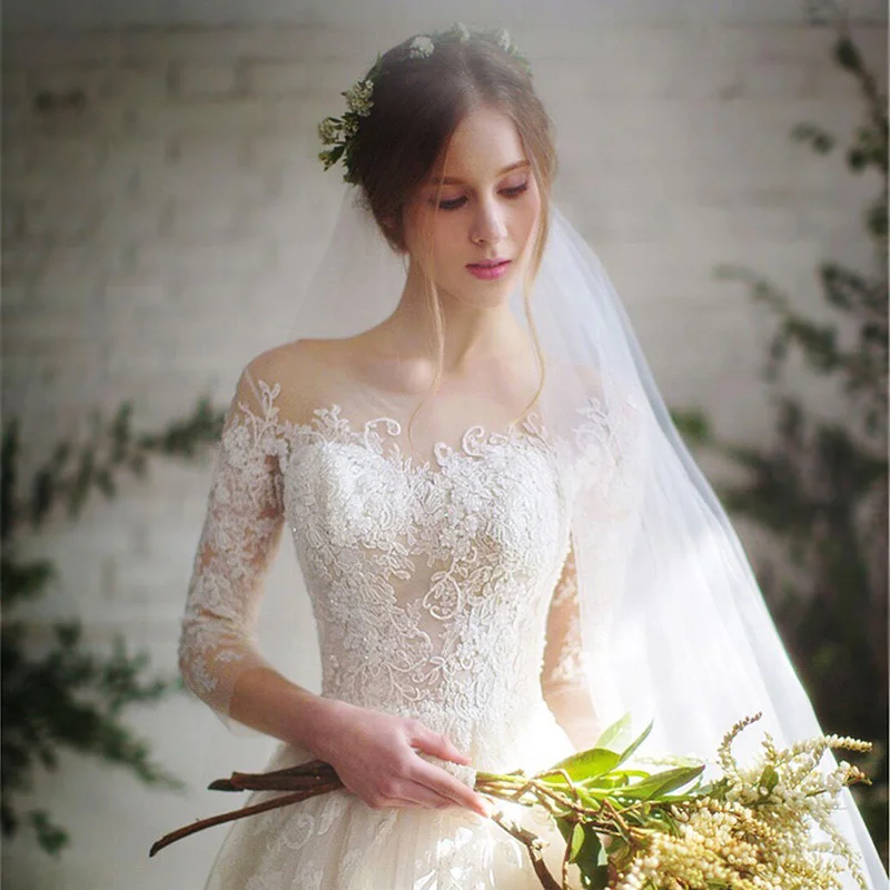Ladybeauty 2018 new Simple Appliques Wedding Dress 3/4 Sleeve Lace up Back Bride Wedding Gown
Ladybeauty 2018 new Simple Appliques Wedding Dress 3/4 Sleeve Lace up Back Bride Wedding Gown