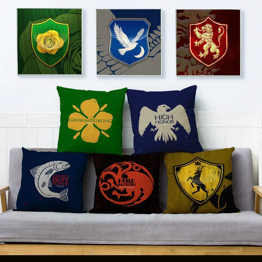 45*45 Square Cushion Cover 18'' Beige Linen Pillow Covers Game of Thrones Print Throw Pillows Cases Sofa Home Decor Pillowcase
45*45 Square Cushion Cover 18'' Beige Linen Pillow Covers Game of Thrones Print Throw Pillows Cases Sofa Home Decor Pillowcase