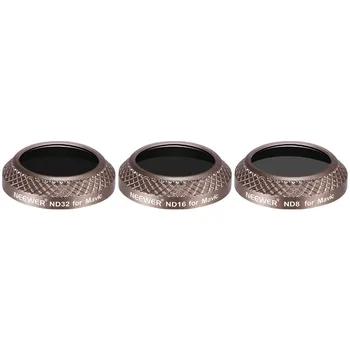 Neewer 3 Pcs Lens Filter Kit for DJI Mavic Pro Drone Quadcopter: ND8+ND16+ND32 Filter Optical Glass Multi Coated Aluminum Alloy
Neewer 3 Pcs Lens Filter Kit for DJI Mavic Pro Drone Quadcopter: ND8+ND16+ND32 Filter Optical Glass Multi Coated Aluminum Alloy