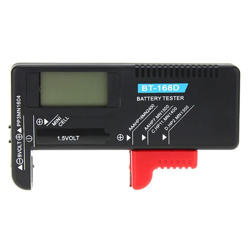 Digital Battery Tester BT168D Electronic Battery Power Measure Checker for 9V 1.5V AA AAA Cell C D 2019
Digital Battery Tester BT168D Electronic Battery Power Measure Checker for 9V 1.5V AA AAA Cell C D 2019
