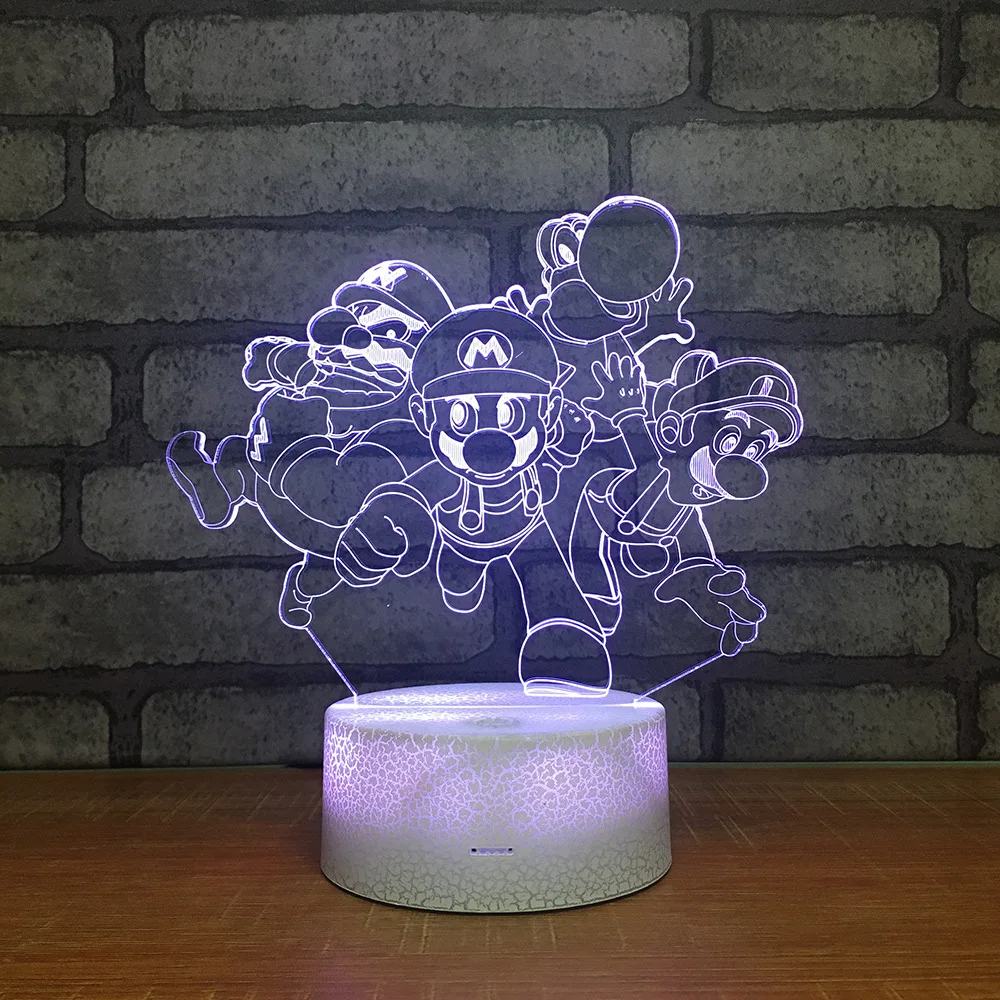 Super Mario Bros LED Night Light 7 Color Change Desk Light Action Figures Boys Girls Birthday Toys 225
Super Mario Bros LED Night Light 7 Color Change Desk Light Action Figures Boys Girls Birthday Toys 225