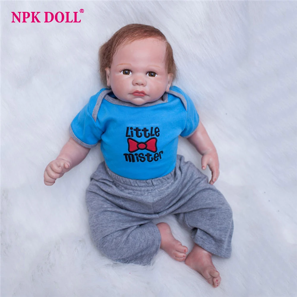 22 Inch Doll Reborn Vinyl Baby Boy Realistic Soft Newborn Doll Looking Real Doll Toys Playmate For Kids Gift
22 Inch Doll Reborn Vinyl Baby Boy Realistic Soft Newborn Doll Looking Real Doll Toys Playmate For Kids Gift