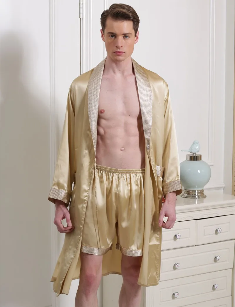 Men Silk Robe 100% Pure Silk Mens Rob Box Briefs Set Sleepwear Nightgown Robes Size L XL XXL
Men Silk Robe 100% Pure Silk Mens Rob Box Briefs Set Sleepwear Nightgown Robes Size L XL XXL