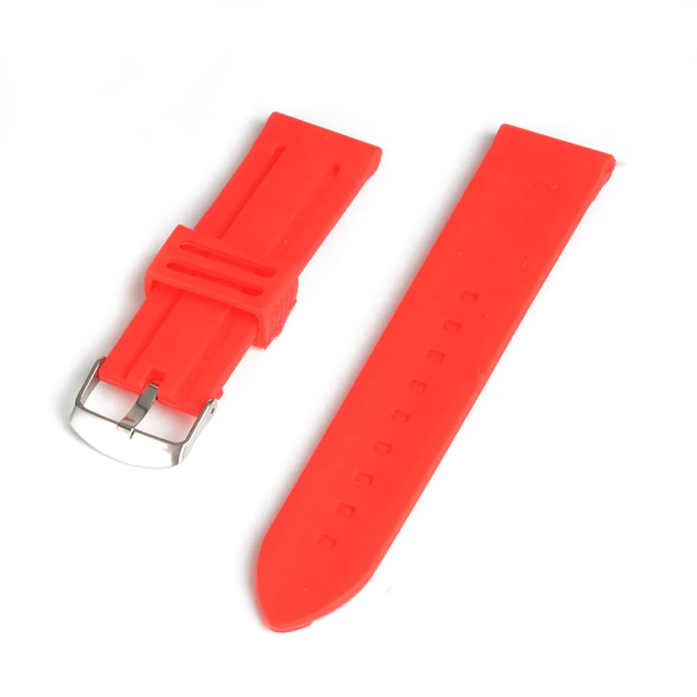 High Quality 20mm 22mm 24mm Silicone Strap Rubber Buckle Watchbands Men Women Sport Wrist Watch Band Red
High Quality 20mm 22mm 24mm Silicone Strap Rubber Buckle Watchbands Men Women Sport Wrist Watch Band Red