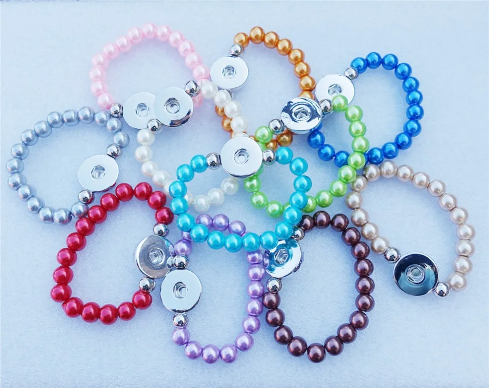 Teen Girls Pearl Beaded Bracelet Metal 18mm Snap Buttons Bracelet Kids Girls Jewelry Christmas Gift
Teen Girls Pearl Beaded Bracelet Metal 18mm Snap Buttons Bracelet Kids Girls Jewelry Christmas Gift