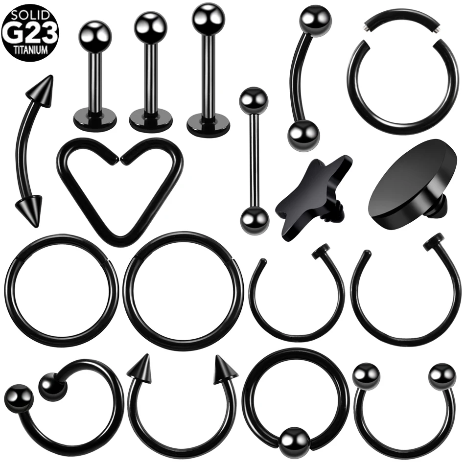 1PC Titanium Black Horseshoe Eyebrow Tongue Labret Rings Hinged Segment Nose Septum Clicker Daith Heart Earrings Tragus Jewelry
1PC Titanium Black Horseshoe Eyebrow Tongue Labret Rings Hinged Segment Nose Septum Clicker Daith Heart Earrings Tragus Jewelry