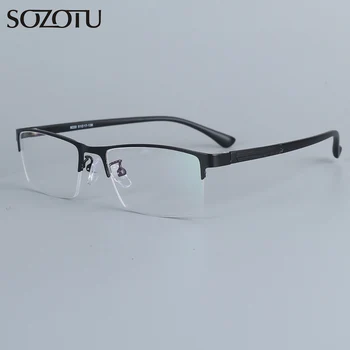 SOZOTU Eyeglasses Frame Men Computer Optical Prescription Myopia Nerd Clear Lens Eye Glasses Spectacle Frame For Male SZ8220
SOZOTU Eyeglasses Frame Men Computer Optical Prescription Myopia Nerd Clear Lens Eye Glasses Spectacle Frame For Male SZ8220