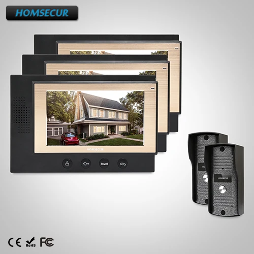 HOMSECUR 7" Video&Audio Smart Doorbell with Metal Case Camera for Apartment(TC031+TM701-B)
HOMSECUR 7" Video&Audio Smart Doorbell with Metal Case Camera for Apartment(TC031+TM701-B)