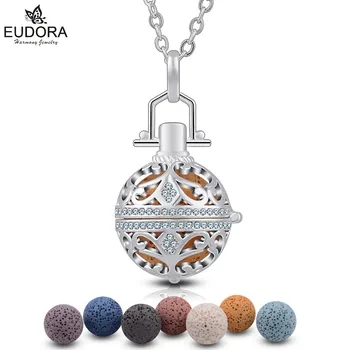 Eudora 18 mm Copper Crystal Ball Locket Necklace with Lava Stone Women Aroma Diffuser Locket Pendant Necklace Christmas Gift
Eudora 18 mm Copper Crystal Ball Locket Necklace with Lava Stone Women Aroma Diffuser Locket Pendant Necklace Christmas Gift