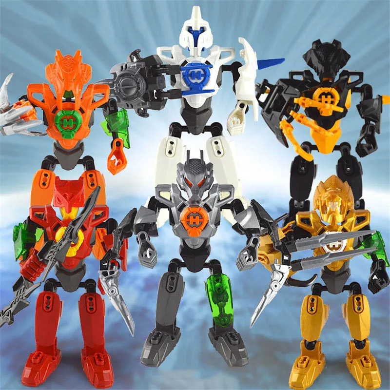 6Pcs/set Heroes Factory 6.0 RoboCop Rise of the Heroes robot Rales Figures Building Blocks Model Compatible with Hero Factory
6Pcs/set Heroes Factory 6.0 RoboCop Rise of the Heroes robot Rales Figures Building Blocks Model Compatible with Hero Factory