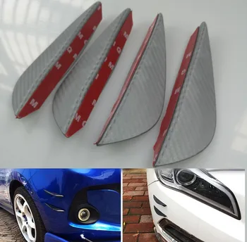 4pcs ABS Matte Silver Carbon Fiber Car Spoiler Canards Fit Front Bumper Lip Splitter Fin Air Knife Auto Body Kit Valence Chin
4pcs ABS Matte Silver Carbon Fiber Car Spoiler Canards Fit Front Bumper Lip Splitter Fin Air Knife Auto Body Kit Valence Chin