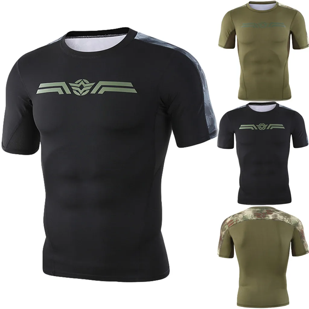 Men's T-Shirts New Arrival Men's Fitness Fast Drying Printing Breathable Sports Tight Short Sleeve Tee ShirtTops Casual For Male
Men's T-Shirts New Arrival Men's Fitness Fast Drying Printing Breathable Sports Tight Short Sleeve Tee ShirtTops Casual For Male