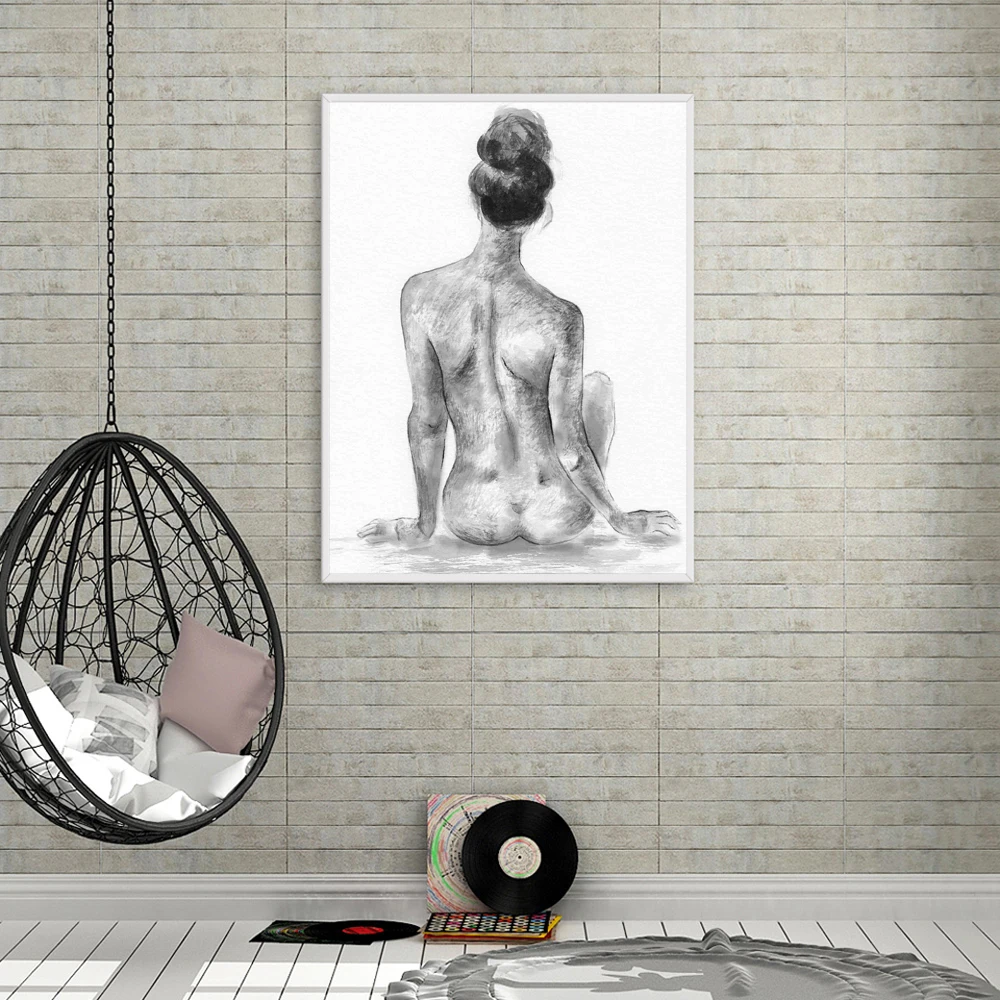 Black White Nude Sketch Woman Poster Canvas Print Minimalist Wall Artwork Painting Nordic Style Home Decorative Modular Picture
Black White Nude Sketch Woman Poster Canvas Print Minimalist Wall Artwork Painting Nordic Style Home Decorative Modular Picture