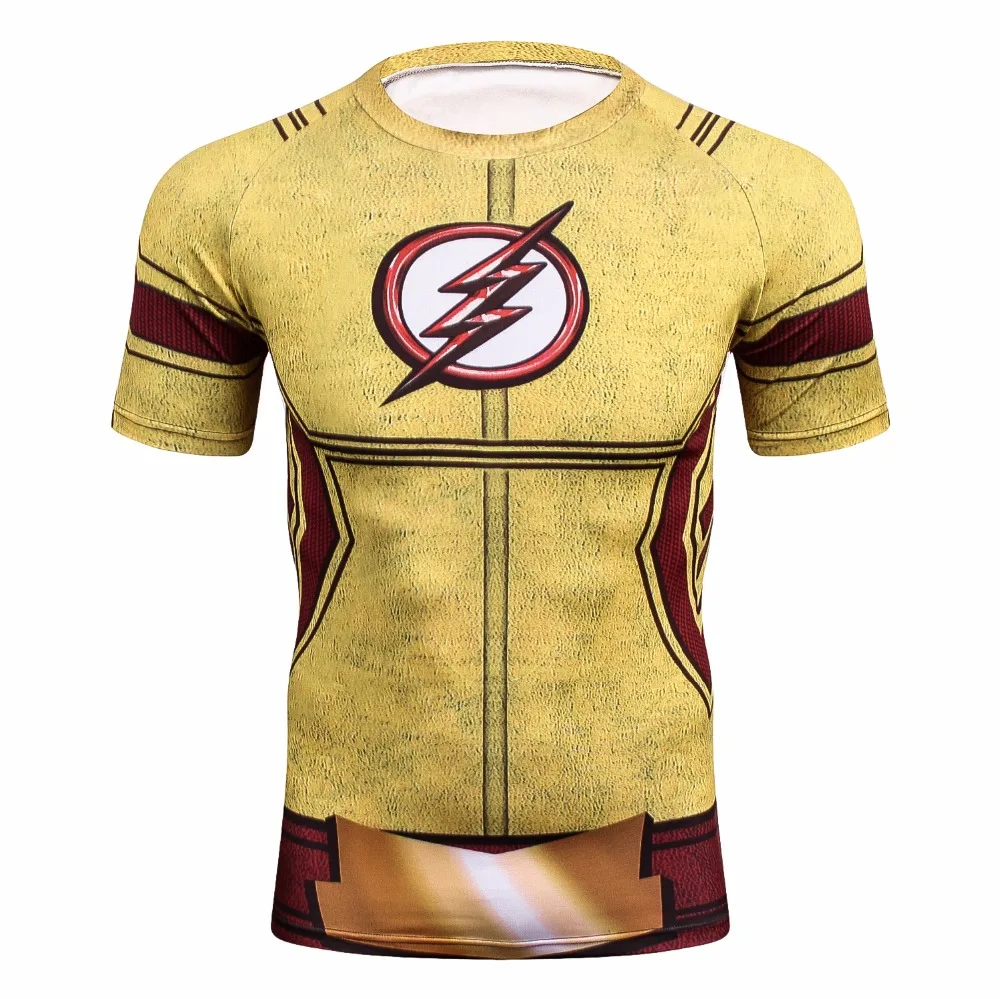 Yellow FLASH Compression Shirt 3D Printed T-shirts Men Raglan Short Sleeve Crossfit Fitness Cloth Tops Male Cosplay Costume
Yellow FLASH Compression Shirt 3D Printed T-shirts Men Raglan Short Sleeve Crossfit Fitness Cloth Tops Male Cosplay Costume