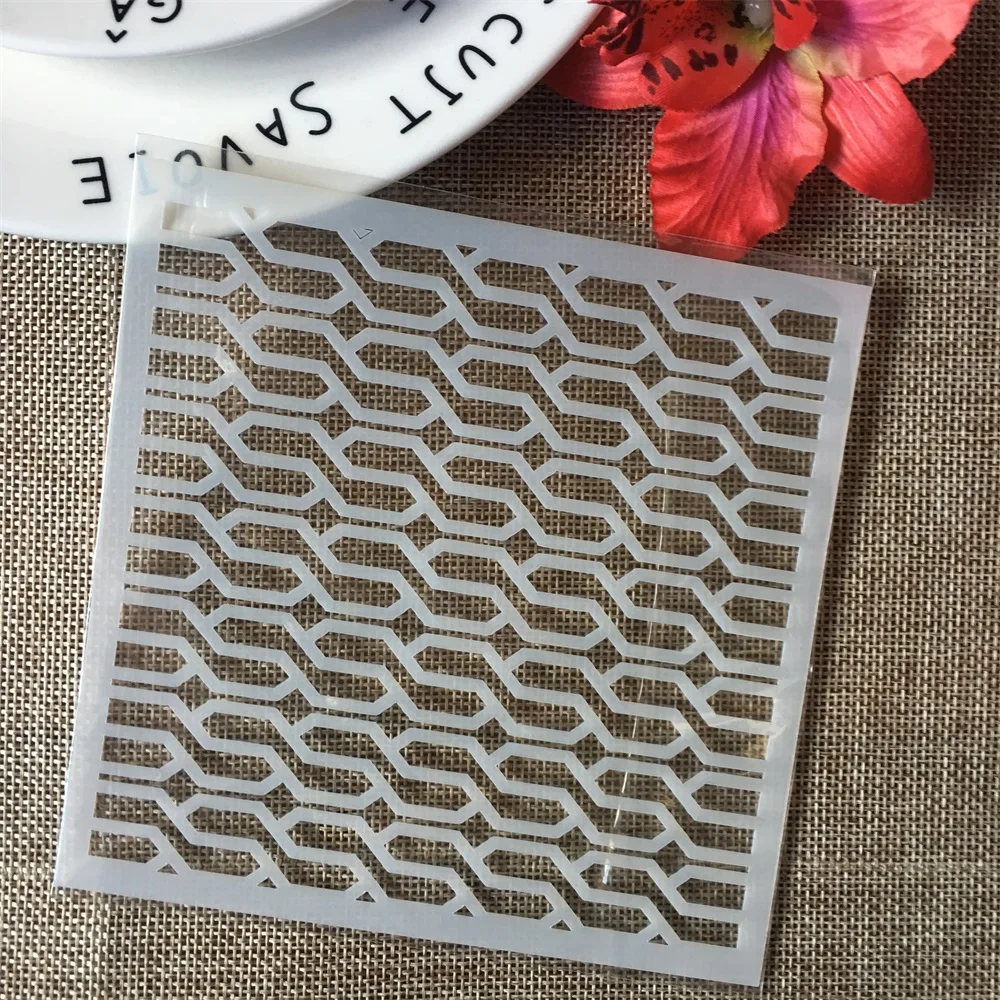5" Geometry Pin Texture DIY Layering Stencils Wall Painting Scrapbook Coloring Embossing Album Decorative Paper Card Template
5" Geometry Pin Texture DIY Layering Stencils Wall Painting Scrapbook Coloring Embossing Album Decorative Paper Card Template