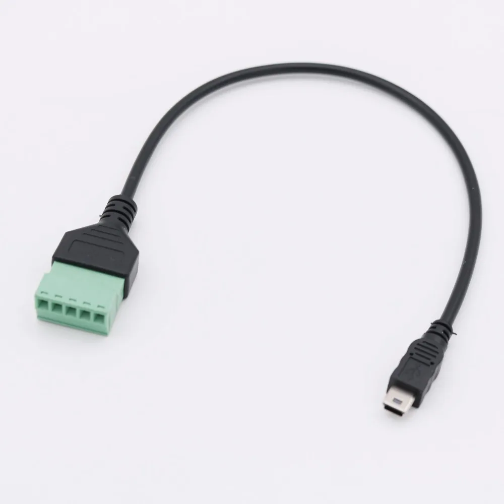 1pc Mini USB 2.0 Male to 5 Pin Screw Connector with Shield Solderless Terminal Plug Adapter Cable Cord 30cm/1ft
1pc Mini USB 2.0 Male to 5 Pin Screw Connector with Shield Solderless Terminal Plug Adapter Cable Cord 30cm/1ft