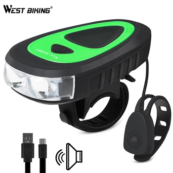 WEST BIKING Bicycle Horn Light Waterproof USB Rechargeable Headlight 120db Electric Bell Mountain Road Bike Led Cycling Lamp
WEST BIKING Bicycle Horn Light Waterproof USB Rechargeable Headlight 120db Electric Bell Mountain Road Bike Led Cycling Lamp