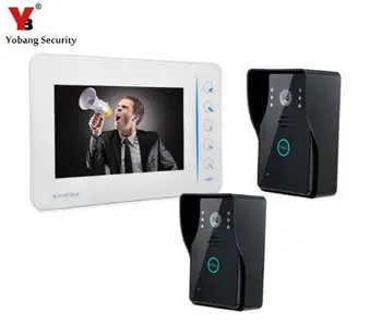 Yobang Security 7"Touch Keypad Video Door Phone 4CH Video Input 1CH Video Output Video Doorbell Rainproof Door Phone Camera