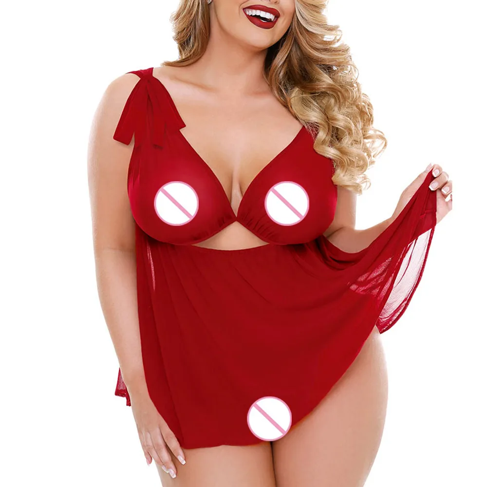 Snowshoine YLW Модный женский комплект Babydoll большого размера муслиновое Бандажное