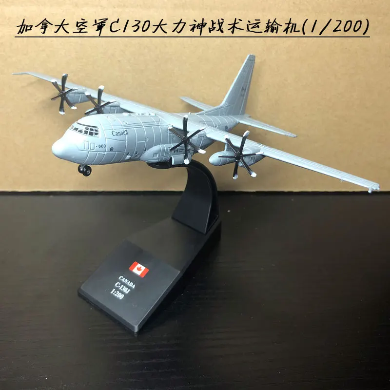 AMER 1/200 Scale Military Model Toys CANADA C-130J Hercules Transport Aircraft Diecast Metal Plane Model Toy For Collection
AMER 1/200 Scale Military Model Toys CANADA C-130J Hercules Transport Aircraft Diecast Metal Plane Model Toy For Collection