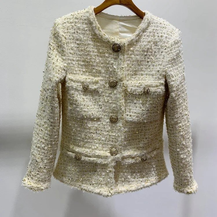 Women brand new design high quality coat 2019 Fall/winter elegant OL short coat Chic pockets tweed jackets A665
Women brand new design high quality coat 2019 Fall/winter elegant OL short coat Chic pockets tweed jackets A665
